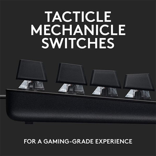 LOGITECH G413 SE Full Size Mechanical Wired Gaming Keyboard ( Black ) ( Tactile Switch )
