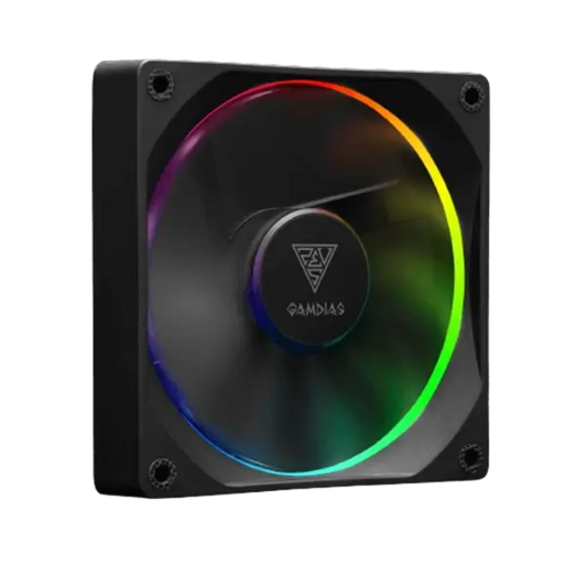 GAMDIAS Aeolus M3-1204R 120mm ARGB Cabinet Fan ( Black ) ( Four Pack )