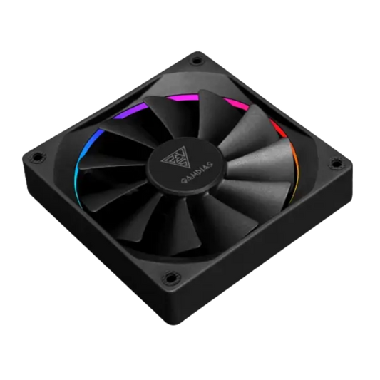 GAMDIAS Aeolus M3-1204R 120mm ARGB Cabinet Fan ( Black ) ( Four Pack )