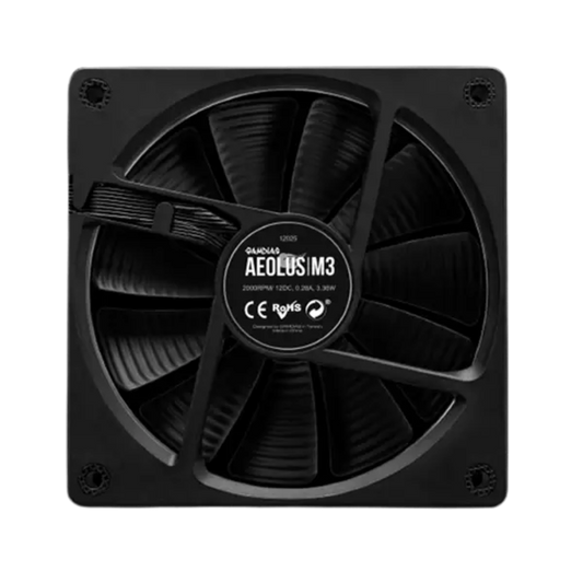 GAMDIAS Aeolus M3-1204R 120mm ARGB Cabinet Fan ( Black ) ( Four Pack )