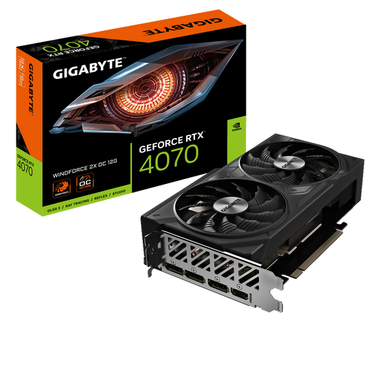 GIGABYTE GeForce RTX 4070 WindForce 2X OC V2 12GB Nvidia Graphic Card