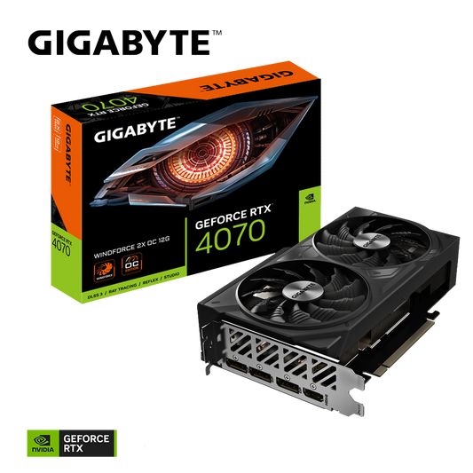 GIGABYTE GeForce RTX 4070 WindForce 2X OC V2 12GB Nvidia Graphic Card