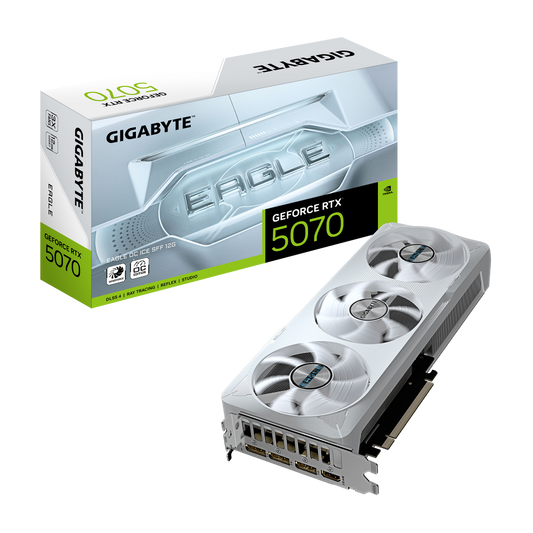 GIGABYTE GeForce RTX 5070 Eagle Ice SFF OC White 12GB Nvidia Graphic Card