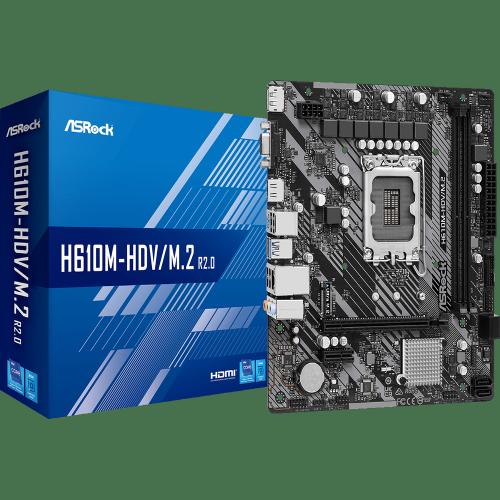 ASROCK H610M-HDV/M.2 R2.0 DDR4 Intel Motherboard