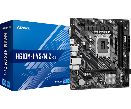 ASROCK H610M-HVS/M.2 R2.0 DDR4 Intel Motherboard