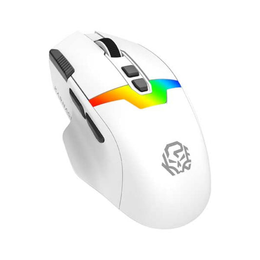 KARNAGE Inferno RGB Wired Ergonomic Gaming Mouse ( White ) ( 12800DPI / 8 Macro Buttons )