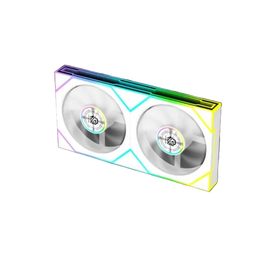 KARNAGE Sunbeam 240 ARGB Case Fan ( White ) ( Double Pack )