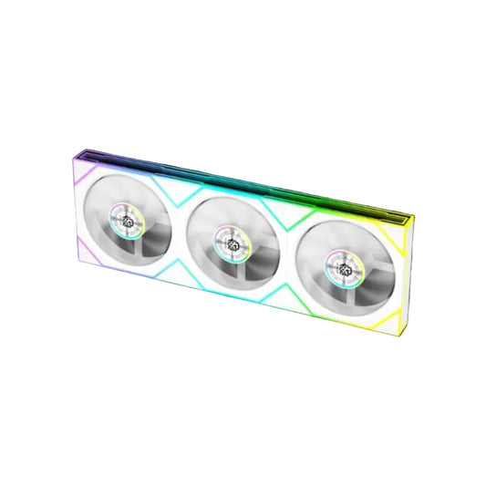 KARNAGE Sunbeam 360 ARGB Case Fan ( White ) ( Triple Pack )