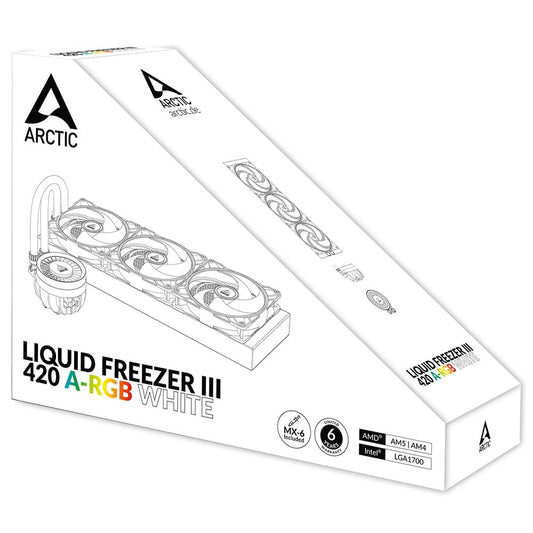 ARCTIC Liquid Freezer III 420mm ARGB CPU Liquid Cooler ( White )