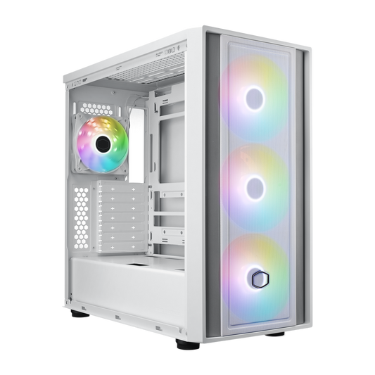 COOLER MASTER MB600 ARGB ATX Mid Tower Cabinet (White)