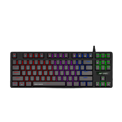 ANT ESPORTS MK1000 Tenkeyless Mechanical Wired Gaming Keyboard (Black) (Blue Switch) (Clicky Switch) (MK1000)