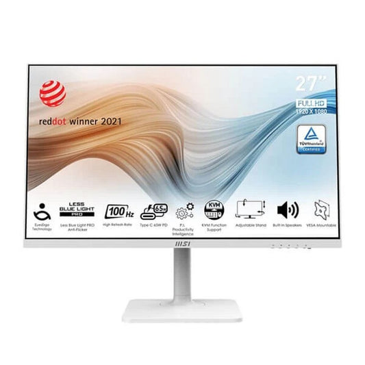 MSI Modern MD272XPW 27 Inch FHD 100Hz IPS Panel 108% SRGB 4MS Adaptive Freesync IPS Gaming Monitor