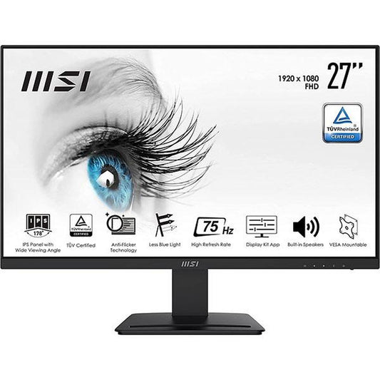 MSI Pro MP273P 27 Inch FHD 75Hz IPS Panel 108% SRGB 5MS AMD Freesync IPS Professional Monitor