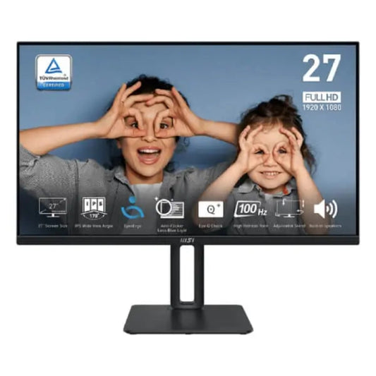 MSI Pro MP275P 27 Inch FHD 100Hz IPS Panel 93% SRGB 1MS Adaptive Sync Gaming Monitor