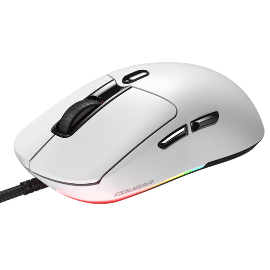 COUGAR MINOS NEO RGB Wired Ambidextrous Gaming Mouse ( White ) ( 6200DPI / 6 Macro Buttons )