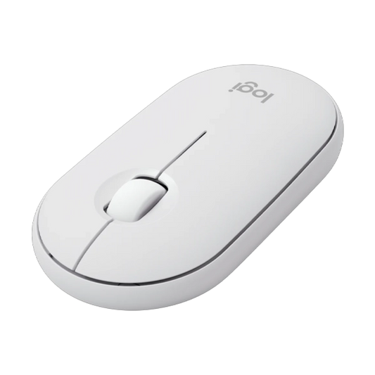 LOGITECH Pebble 2 M350s Wireless Ambidextrous Gaming Mouse ( 910-006986 ) ( 4000DPI / 3 Macro Button ) ( Tonal White )