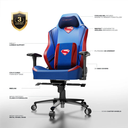 CYBEART Neo Series 2.0 Superman Edition Gaming Chair ( Blue )