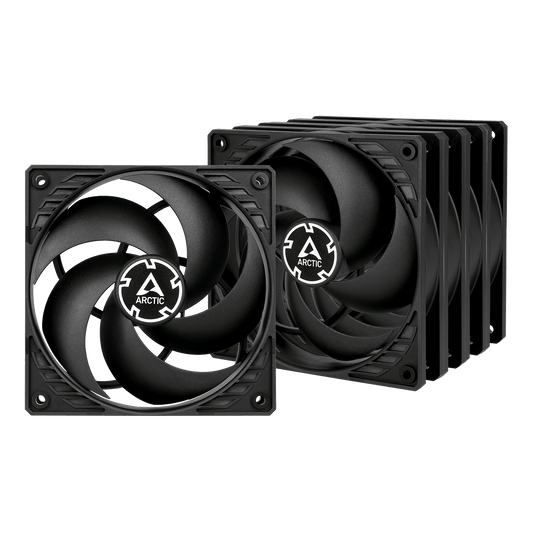 ARCTIC P12 Non-RGB 120mm Cabinet Fan ( Black ) ( Five Pack )