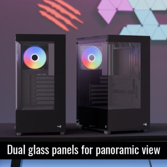 AEROCOOL Pivot ATX Mid Tower Cabinet (Black)