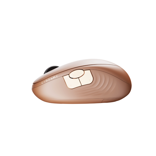 CYBEART Pocket Wireless  Ergonomic productivity Mouse ( Mocha ) ( 2400DPI / 7 Macro Buttons )