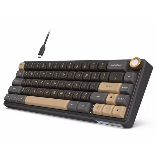ROYAL KLUDGE RK R65 65% RGB Mechanical Wired Gaming Keyboard ( Phantom ) ( Chartreuse Switch )