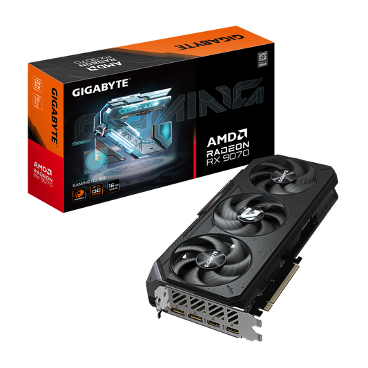 GIGABYTE AMD Radeon RX 9070 Gaming OC 16GB AMD Graphic Card
