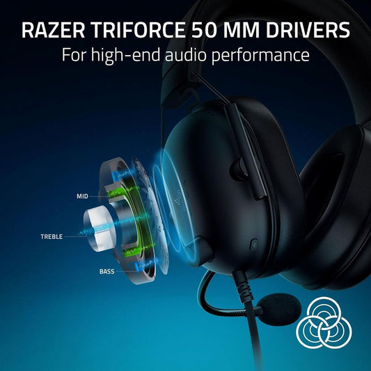 RAZER BlackShark V2 X Wired 3.5mm Jack Gaming Headphone (Black) (PlayStation) (RZ04-03241000-R3UA)