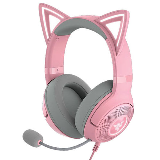 RAZER Kraken Kitty V2 Wired USB Gaming Headphone (Quartz Edition) (PC) (RZ04-04730200-R3M1)