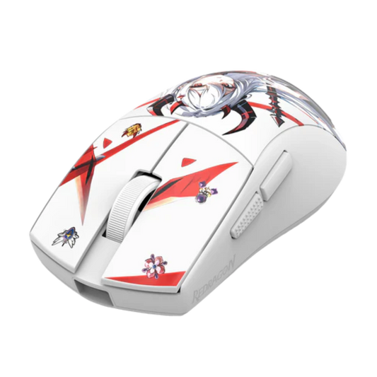 REDRAGON Eisa K1NG M916 Pro Wireless Anime Editon Ergonomic Gaming Mouse ( 26000DPI / 5 Macro Buttons ) ( White )
