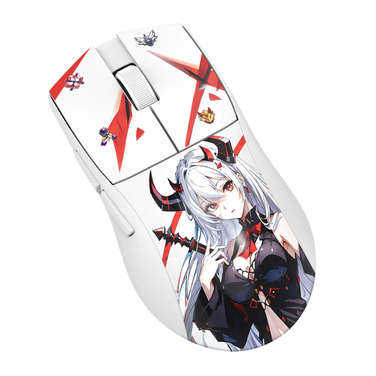 REDRAGON Eisa K1NG M916 Pro Wireless Anime Editon Ergonomic Gaming Mouse ( 26000DPI / 5 Macro Buttons ) ( White )