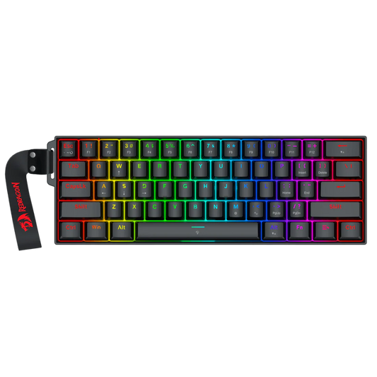 REDRAGON K617 Fizz HE 60% Mechanical RGB Wired Gaming Keyboard With Strap ( Black ) ( Magnetic Switches )