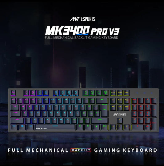 Ant Esports MK3400 Pro V3 RGB Mechanical Gaming Keyboard