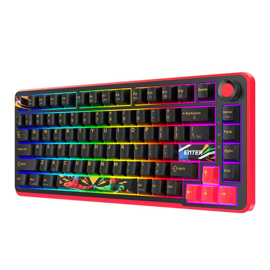 COSMIC BYTE Arcturus 75% Tri-Mode Mechanical RGB Wireless Gaming Keyboard ( Black / Red ) ( Outemu Custom Yellow ) ( TCBP03565 )