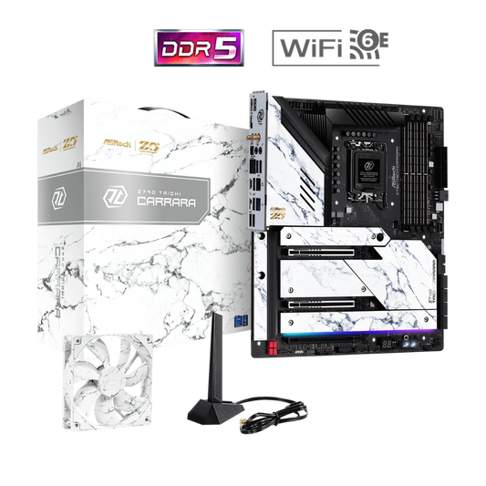 ASROCK Z790 Taichi Carrara Wifi6e DDR5 Intel Motherboard ( White )