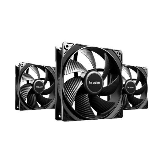 BE QUIET Pure Wings 3 120mm Non-RGB PWM High Speed Cabient Fan ( Black ) ( Triple Pack )