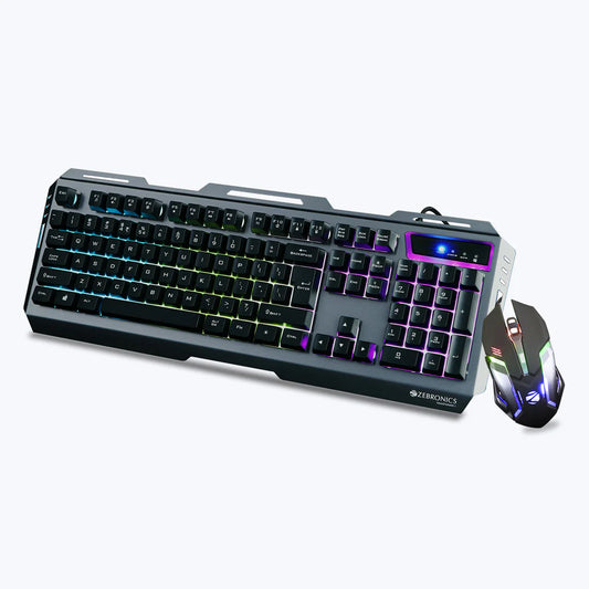 ZEBRONICS Transformer 1 RGB Wired Gaming Keyboard and Mouse Combo ( Black )