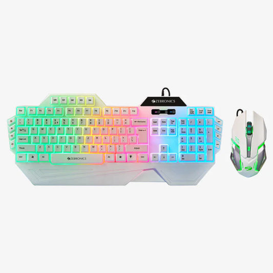 ZEBRONICS ZEB KMC2 Optimus USB Multimedia Keyboard and Mouse Combo ( White )