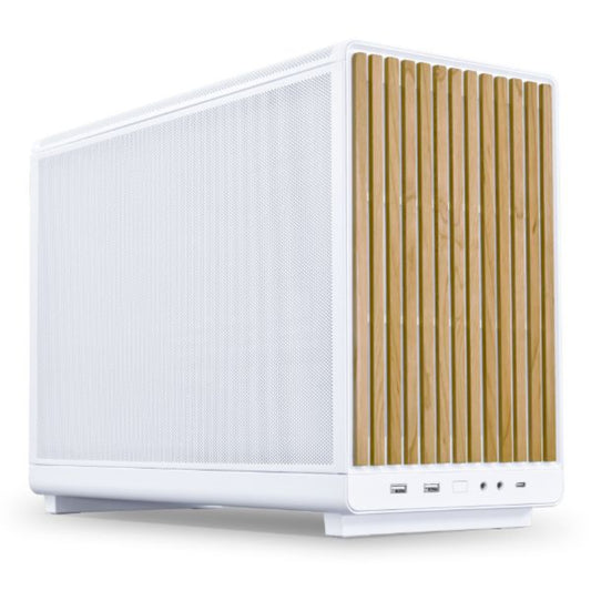 LIAN LI A3-MATX Mini Tower Cabinet (Wood Edition) ( White )