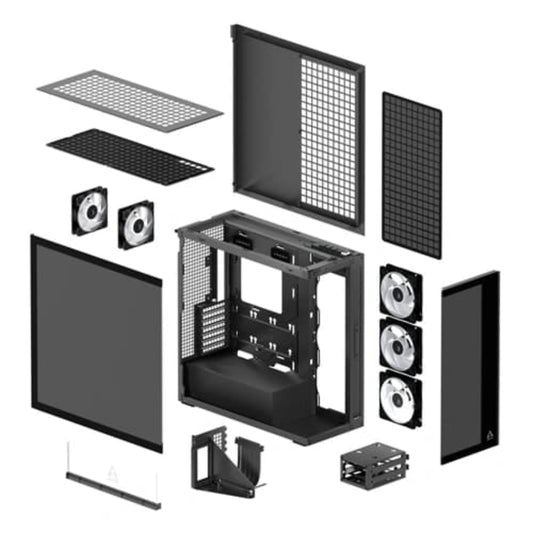 ARCTIC Xtender VG ARGB EATX Mid Tower Cabinet ( Black )