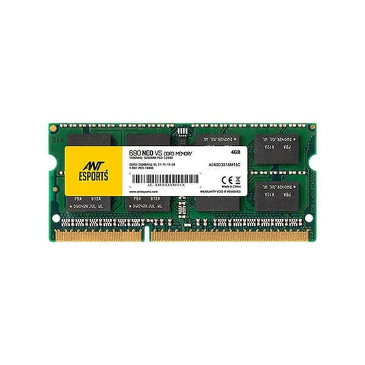 ANT ESPORTS 690 Neo VS 4GB ( 4GBx1 ) 1600MHz DDR3 Laptop RAM