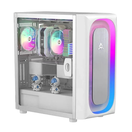 ALSEYE Ai Pro ARGB Mesh ATX Mid Tower Cabinet (White)