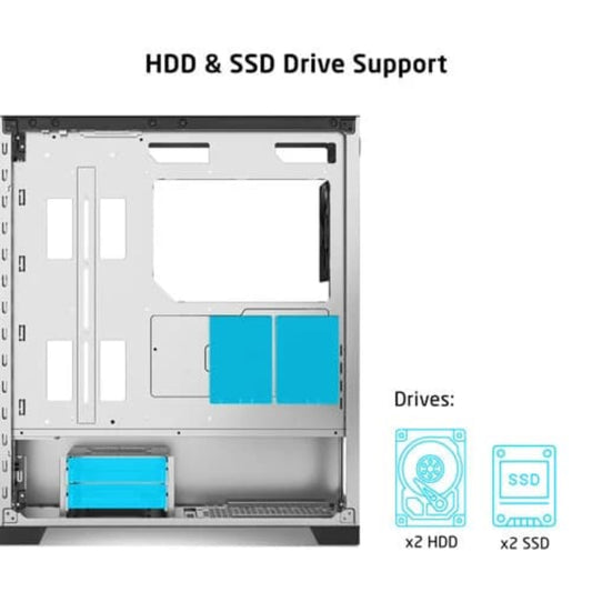 PROLAB DESIGN AI828 EATX Mid Tower Cabinet ( Black ) 