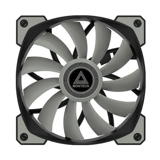 MONTECH Air Fan P120 120mm Cabinet Fan (Black) (Dual Pack)