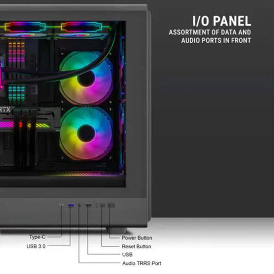ANT ESPORTS Zen Air ARGB ATX Mid Tower Cabinet ( Black )