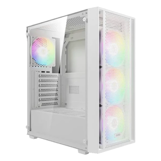 GAMDIAS Aura GC2 Elite WH V2 ARGB ATX Mid Tower Cabinet ( White )