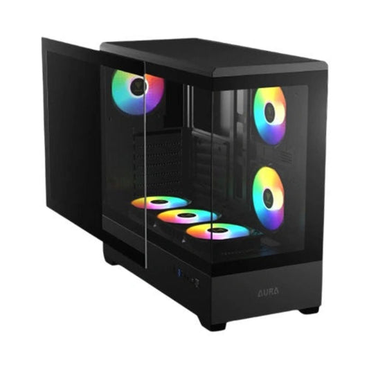 GAMDIAS Aura GC106 ARGB ATX Mid Tower Cabinet ( Black )