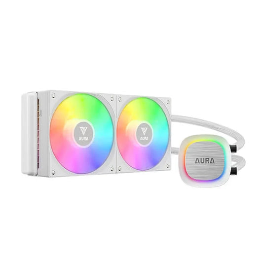 GAMDIAS Aura GL240 V2 ARGB CPU Liquid Cooler ( White )