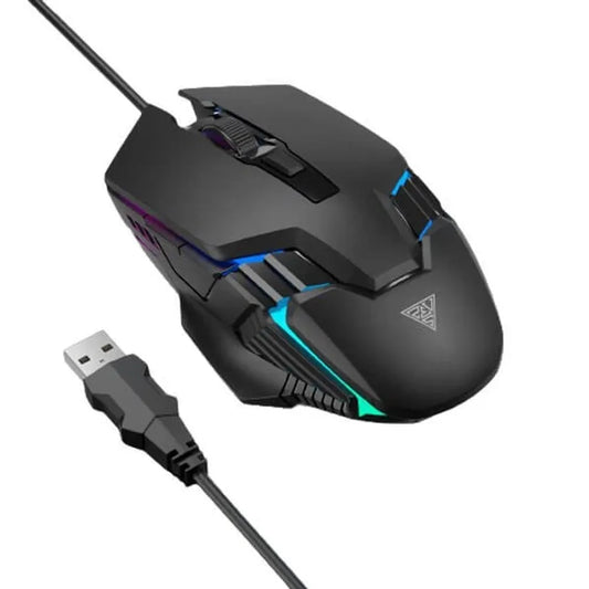 GAMDIAS Aura GS4 Wired Ergonomic Gaming Mouse ( 3600DPI / 6 Macro Buttons ) ( Black )