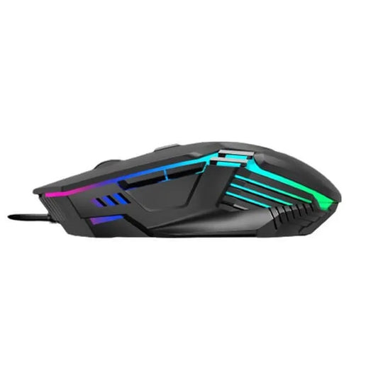 GAMDIAS Aura GS4 Wired Ergonomic Gaming Mouse ( 3600DPI / 6 Macro Buttons ) ( Black )