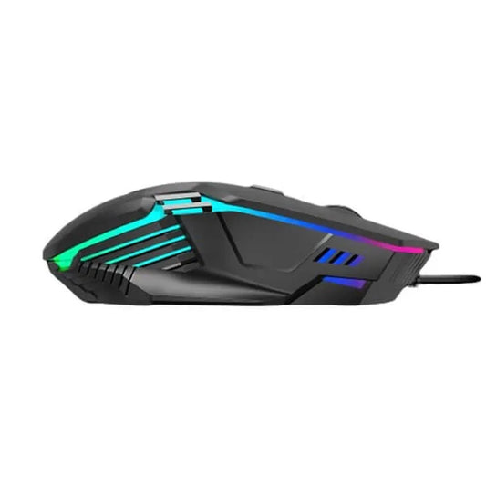 GAMDIAS Aura GS4 Wired Ergonomic Gaming Mouse ( 3600DPI / 6 Macro Buttons ) ( Black )